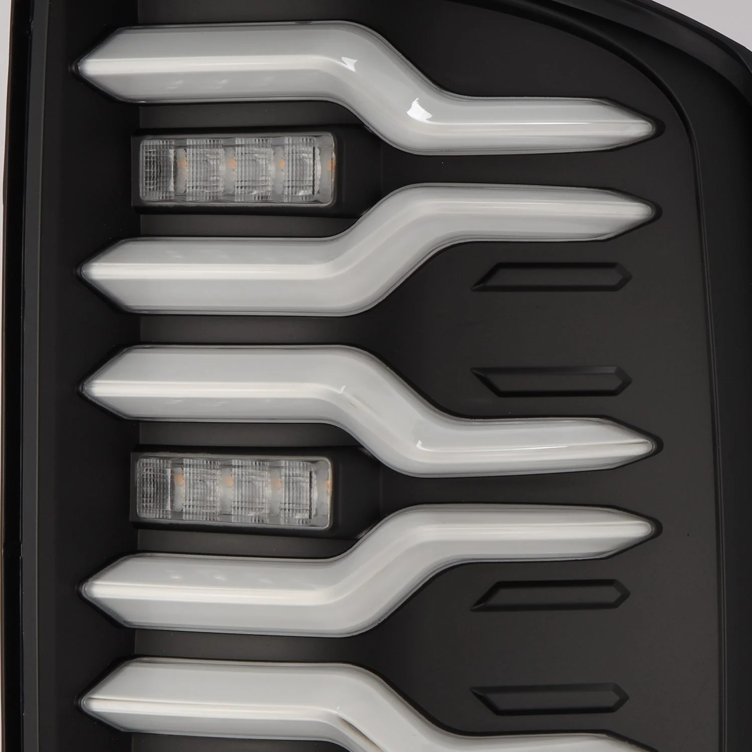 AlphaRex LED Tail Lights GMC Sierra (14-18) LUXX Series - Alpha-Black / Black / Black-Red - Image 12