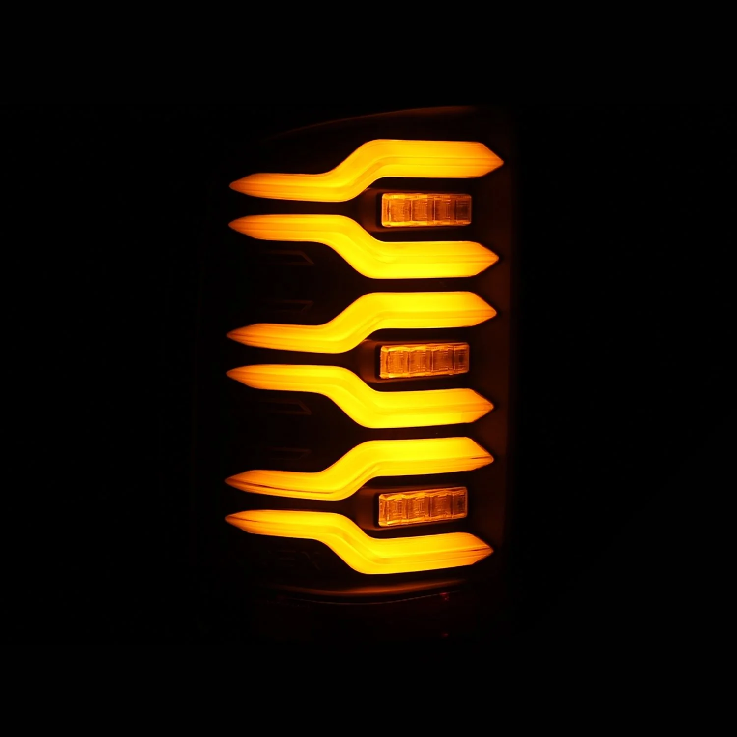 AlphaRex LED Tail Lights GMC Sierra (14-18) LUXX Series - Alpha-Black / Black / Black-Red - Image 13