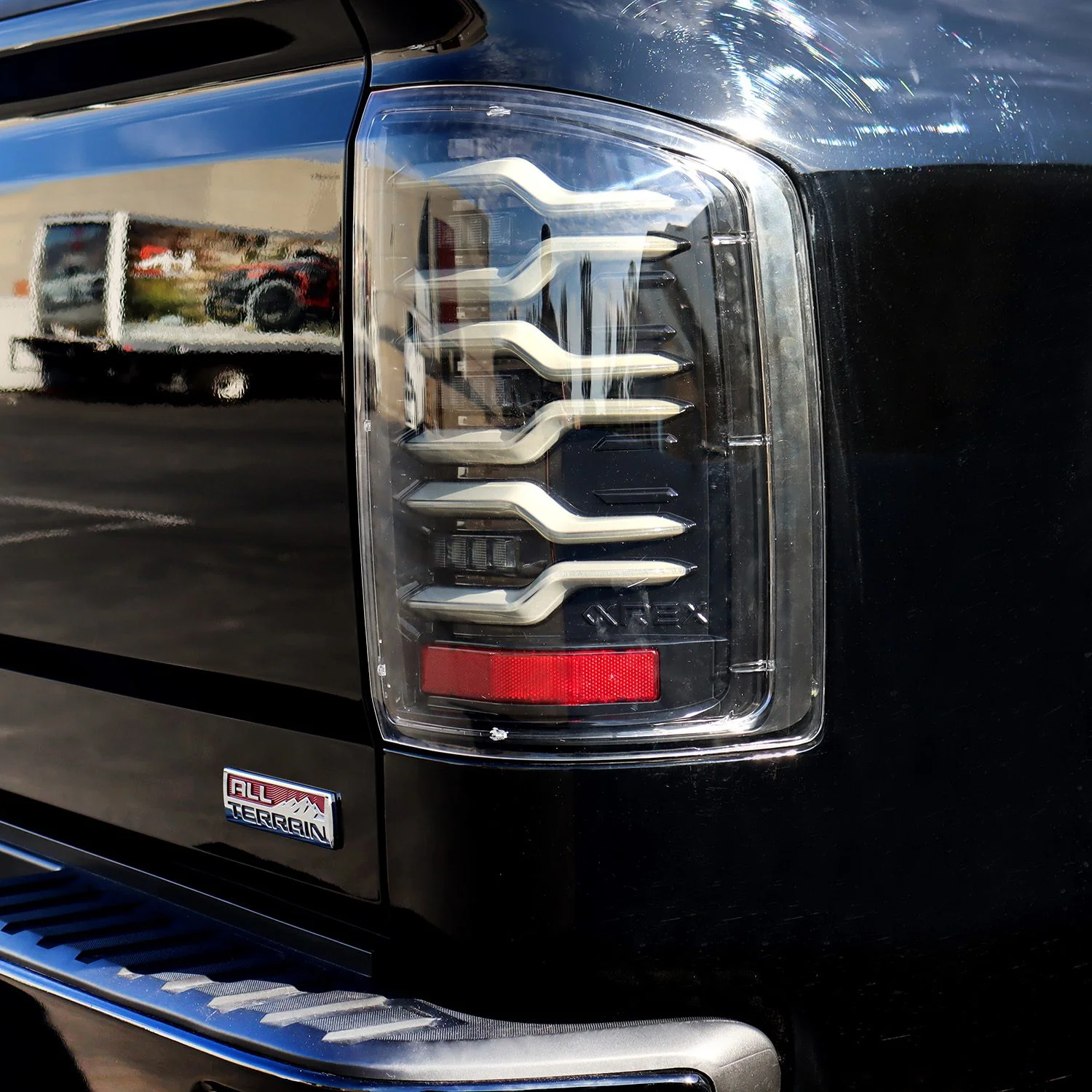 AlphaRex LED Tail Lights GMC Sierra (14-18) LUXX Series - Alpha-Black / Black / Black-Red - Image 20