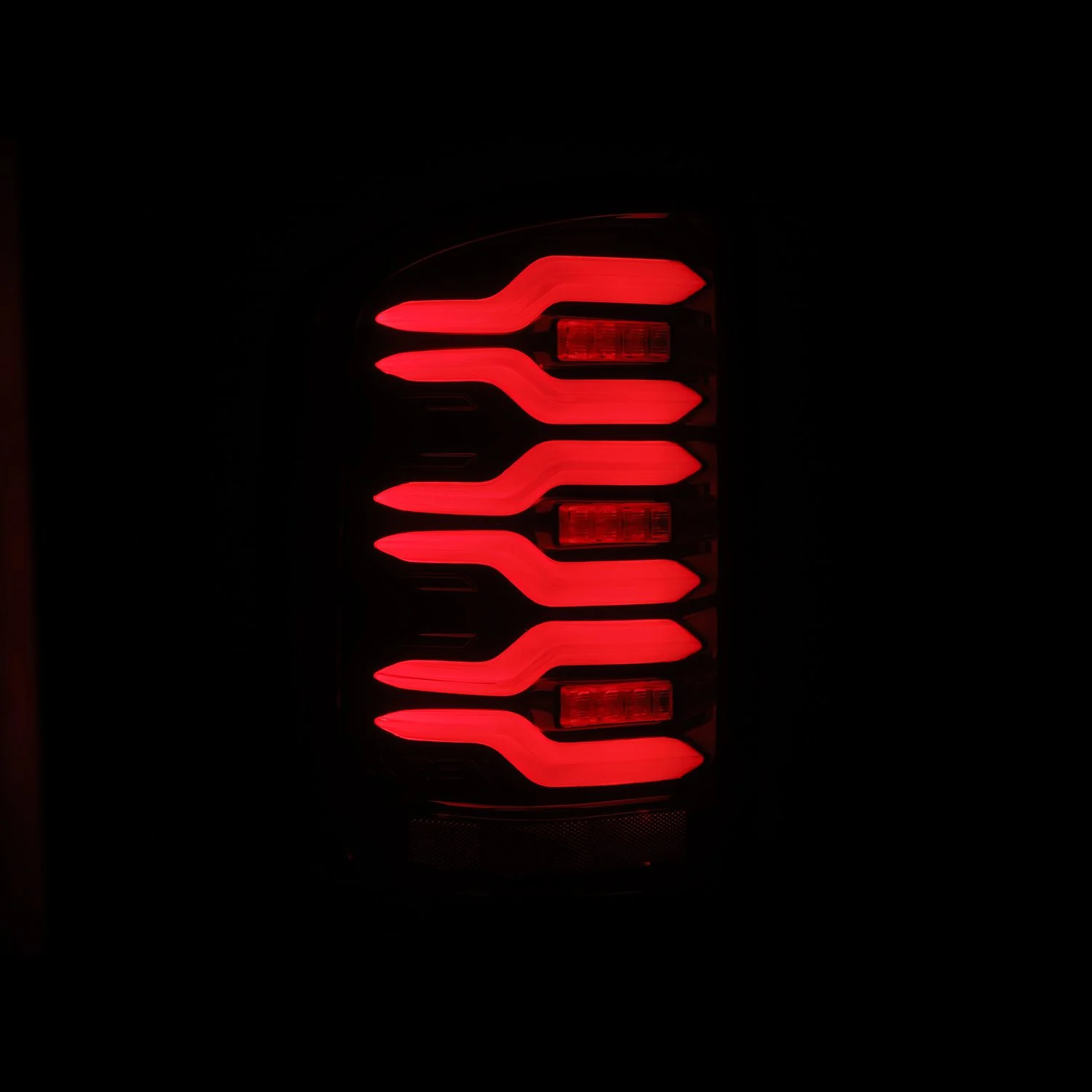 AlphaRex LED Tail Lights GMC Sierra (14-18) LUXX Series - Alpha-Black / Black / Black-Red - Image 27
