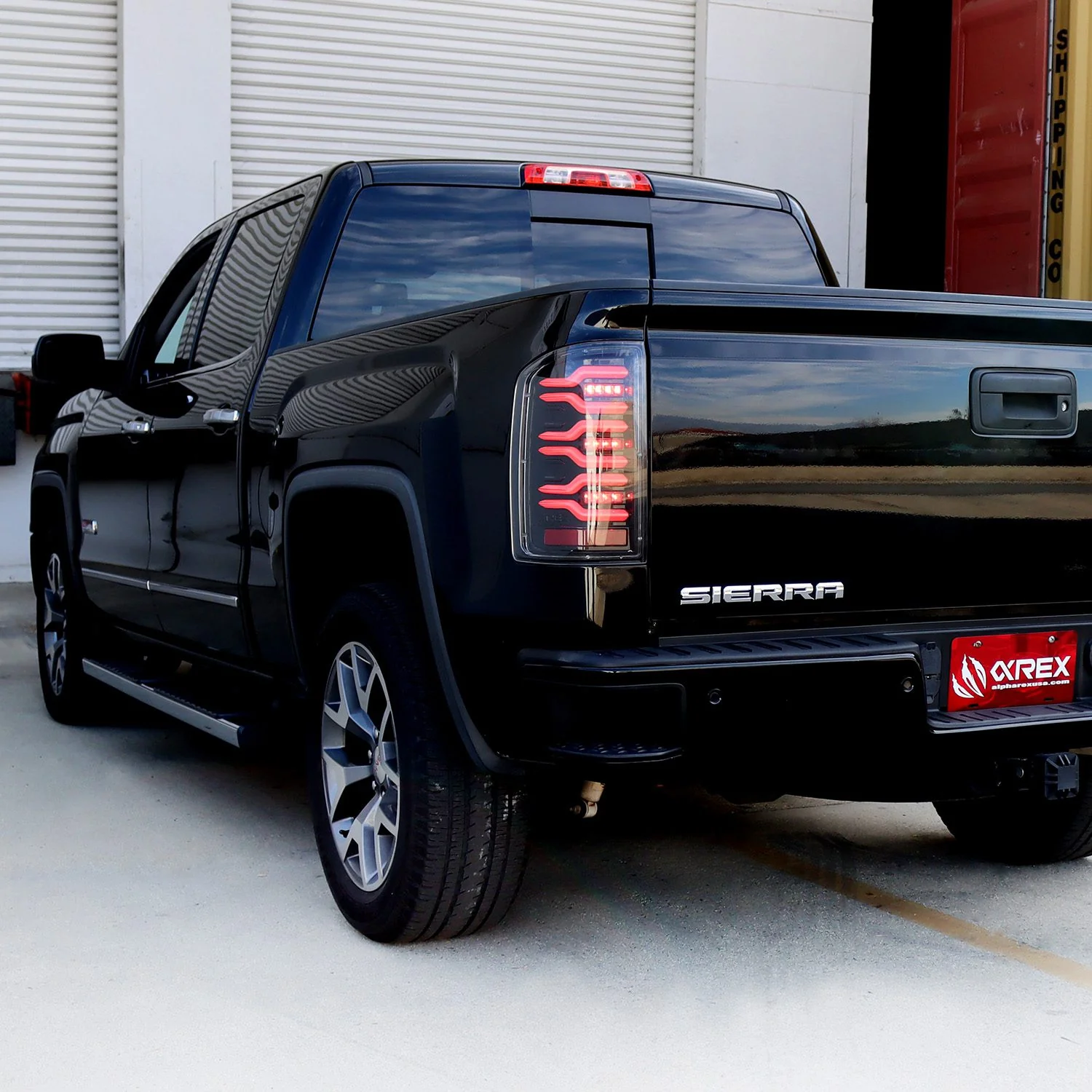 AlphaRex LED Tail Lights GMC Sierra (14-18) LUXX Series - Alpha-Black / Black / Black-Red - Image 29