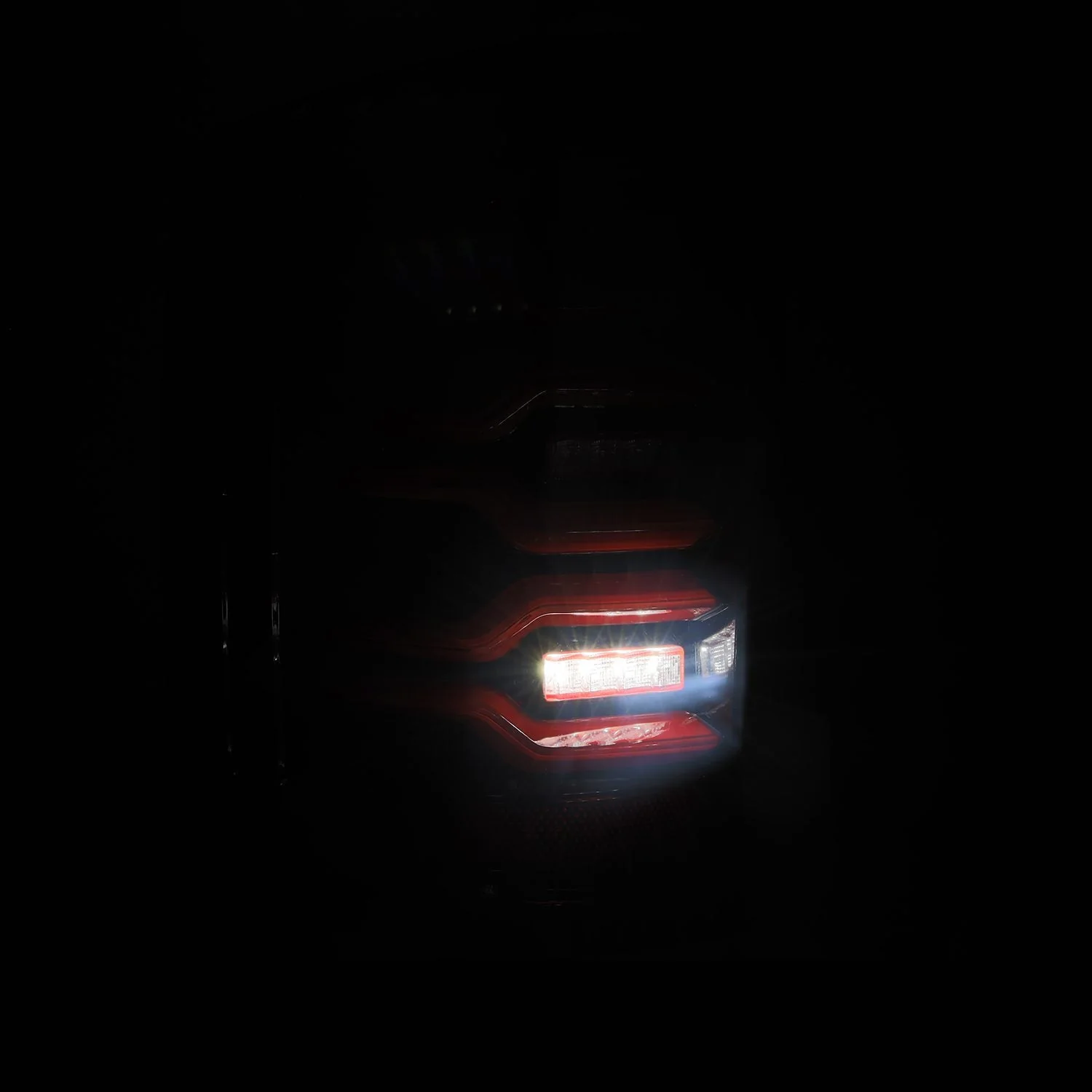 AlphaRex LED Tail Lights GMC Sierra 3500HD Dually (15-19) LUXX Series - Black / Black-Red / Alpha-Black - Image 17