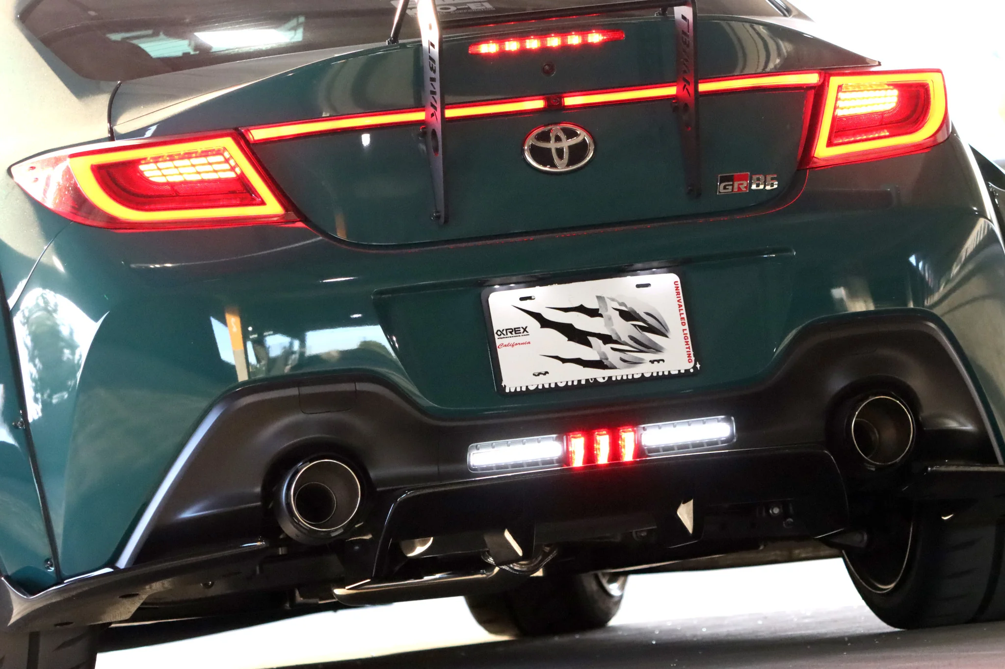 AlphaRex LED Tail Lights Subaru BRZ & Toyota GR86 (2021-2025) LUXX Series - Black Smoke / Vivid Red / Alpha-Black - Image 11