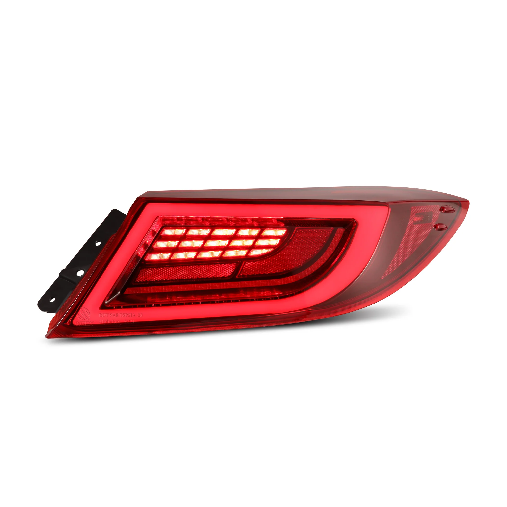 AlphaRex LED Tail Lights Subaru BRZ & Toyota GR86 (2021-2025) LUXX Series - Black Smoke / Vivid Red / Alpha-Black - Image 16