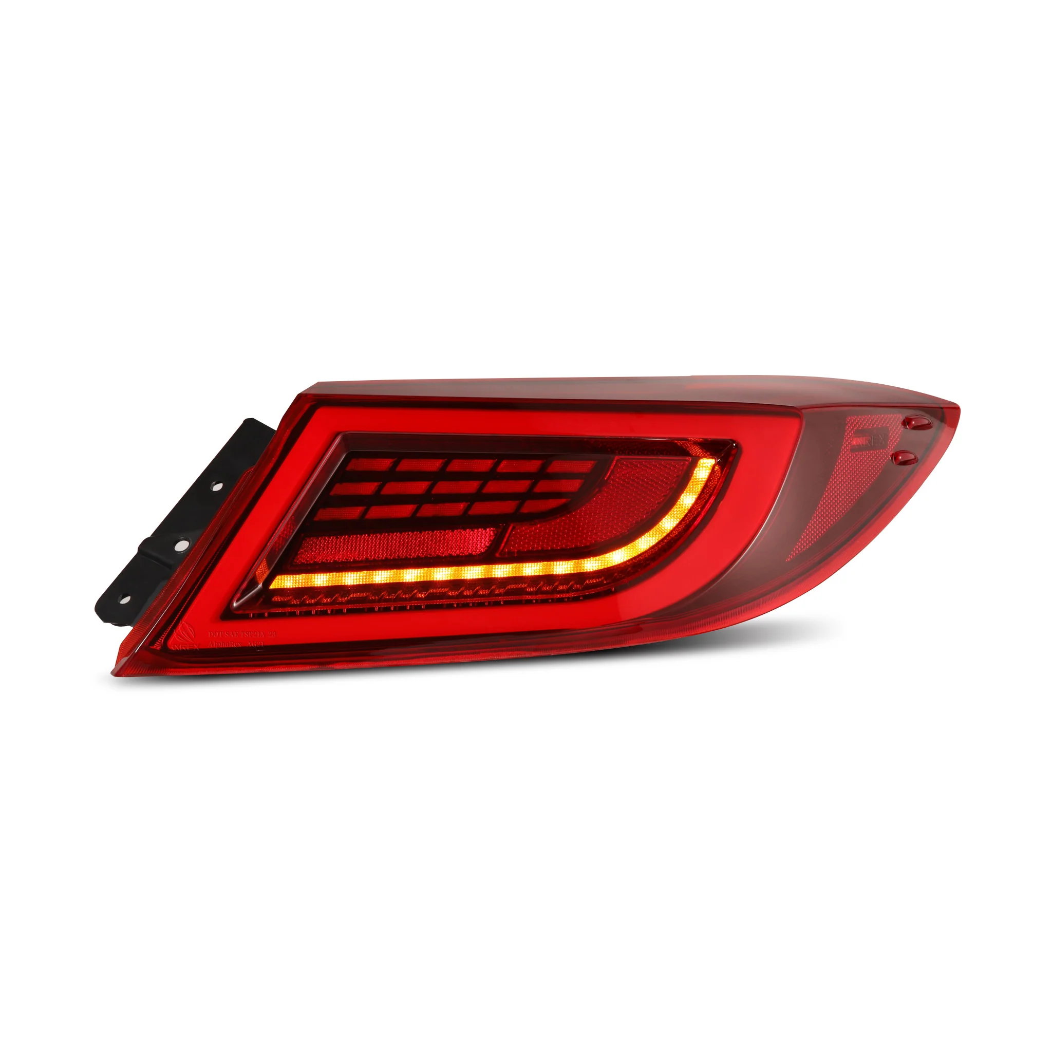 AlphaRex LED Tail Lights Subaru BRZ & Toyota GR86 (2021-2025) LUXX Series - Black Smoke / Vivid Red / Alpha-Black - Image 18