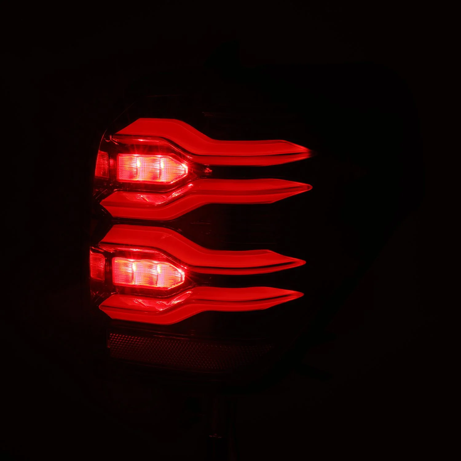 AlphaRex LED Tail Lights Toyota 4Runner (10-23) LUXX Series - Alpha-Black / Black / Black-Red - Image 4