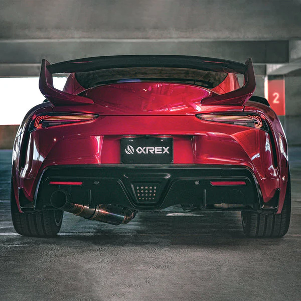 AlphaRex LED Tail Lights Toyota GR Supra A90 A91 (20-25) Luxx Series FT-1 or CSL Style - Black / Red / Alpha Black - Image 11