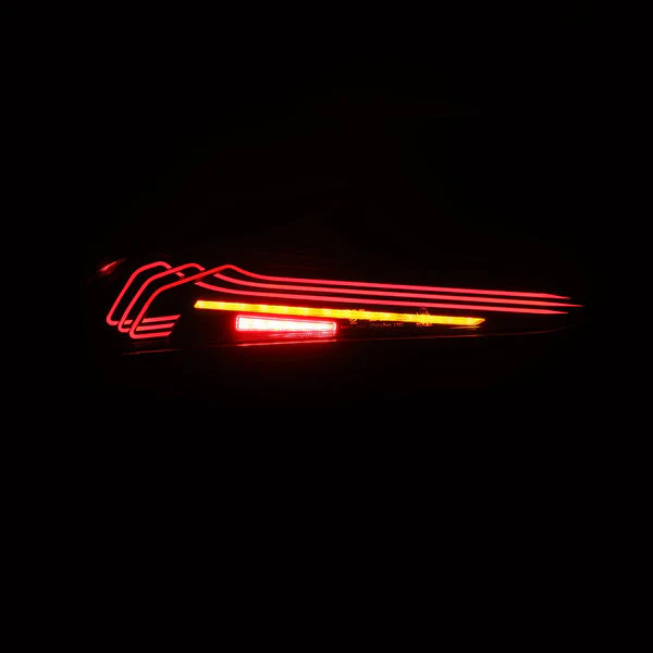 AlphaRex LED Tail Lights Toyota GR Supra A90 A91 (20-25) Luxx Series FT-1 or CSL Style - Black / Red / Alpha Black - Image 12