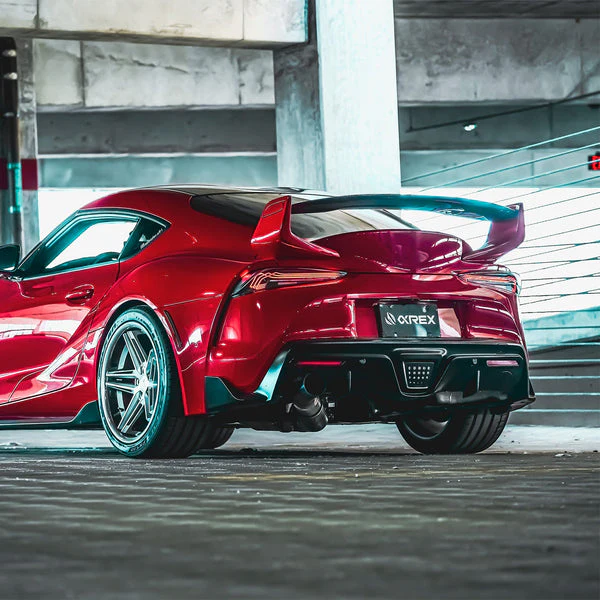 AlphaRex LED Tail Lights Toyota GR Supra A90 A91 (20-25) Luxx Series FT-1 or CSL Style - Black / Red / Alpha Black - Image 13