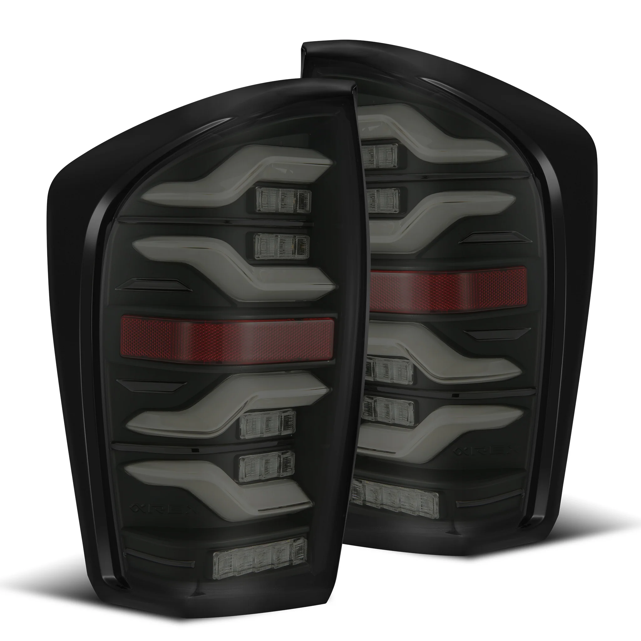 AlphaRex LED Tail Lights Toyota Tacoma (16-23) LUXX Series - Black / Black-Red / Alpha-Black - Image 16