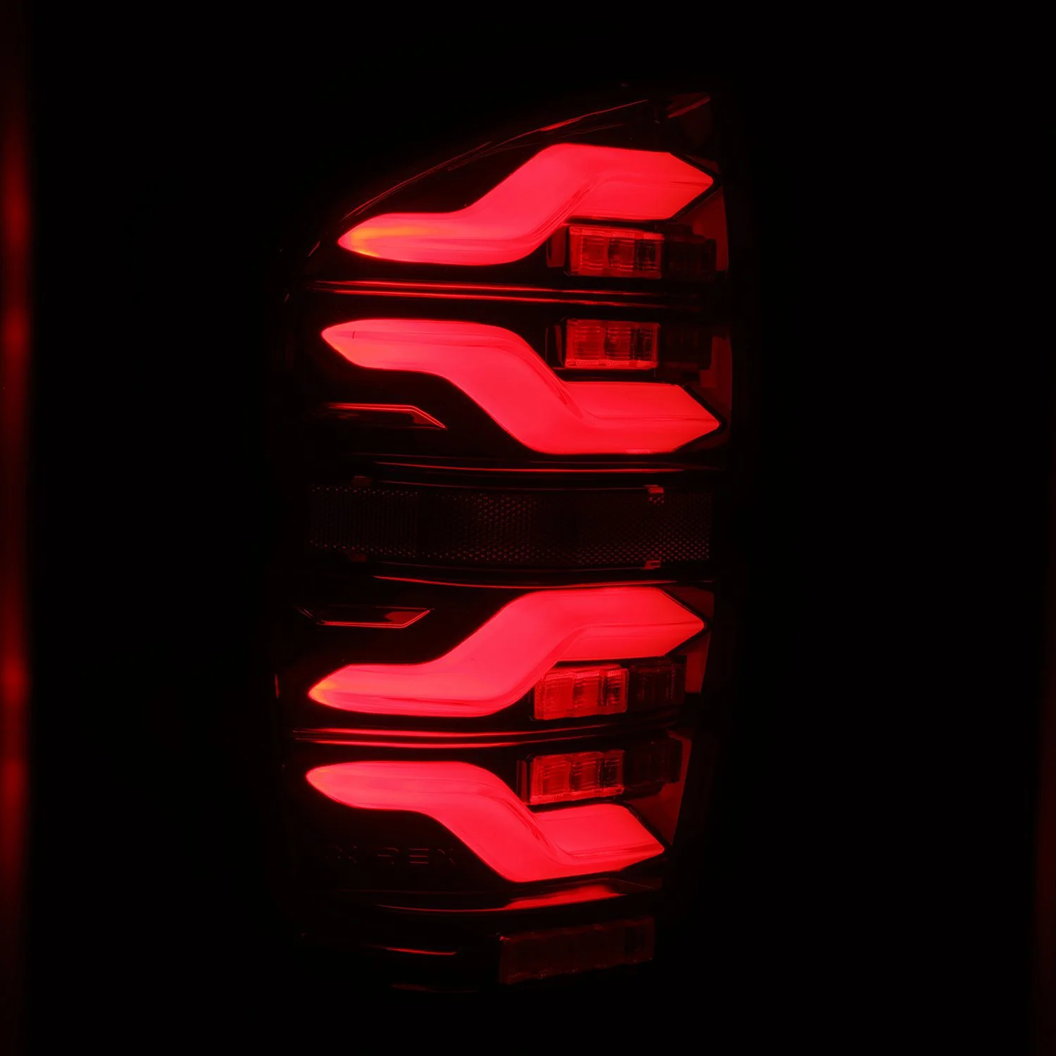 AlphaRex LED Tail Lights Toyota Tacoma (16-23) LUXX Series - Black / Black-Red / Alpha-Black - Image 3