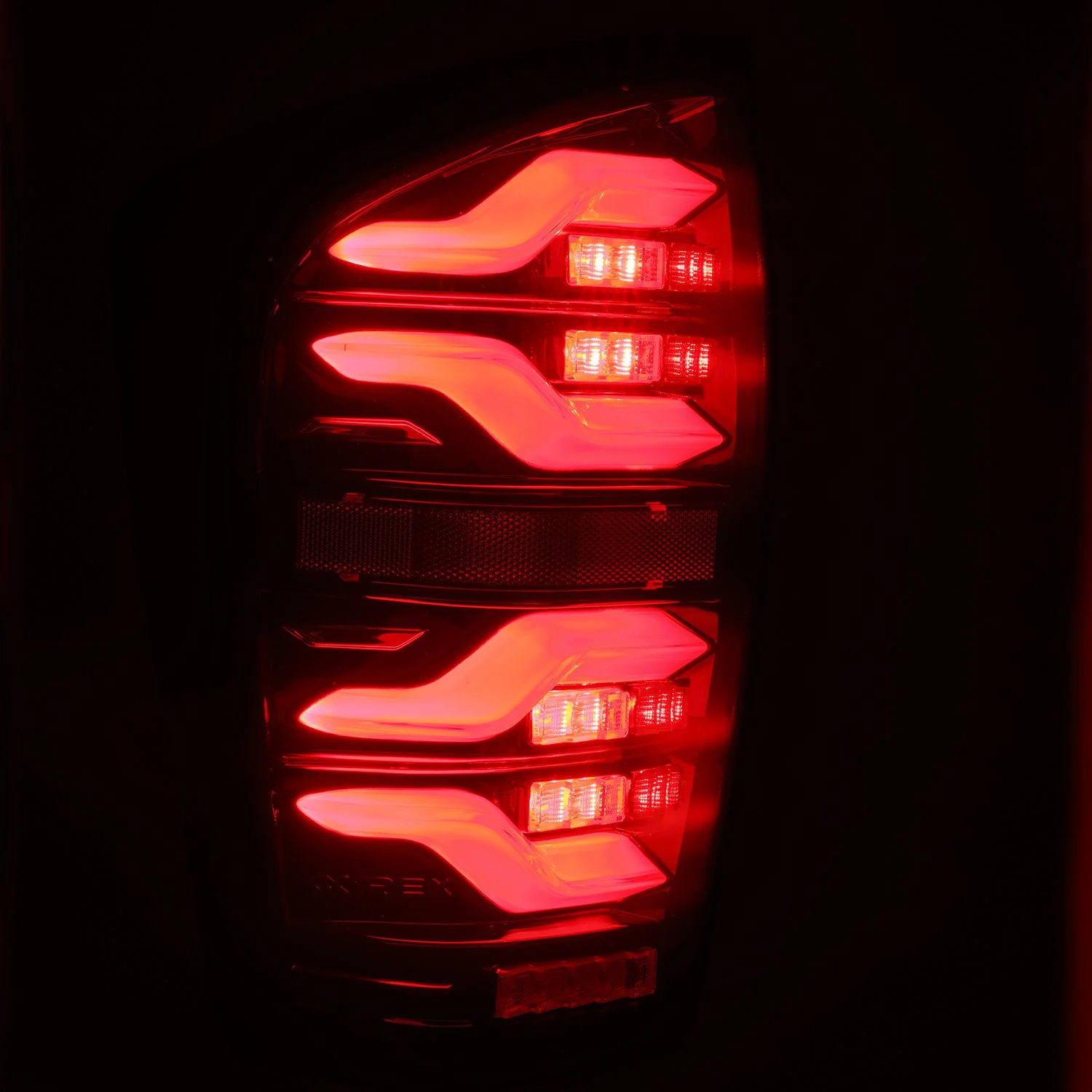AlphaRex LED Tail Lights Toyota Tacoma (16-23) LUXX Series - Black / Black-Red / Alpha-Black - Image 4