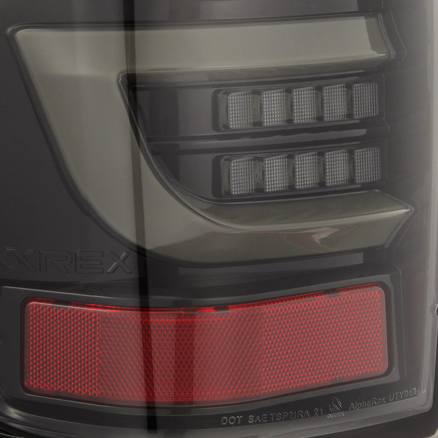 AlphaRex LED Tail Lights Toyota Tundra (07-13) LUXX Series - Black / Black-Red / Alpha-Black - Image 15
