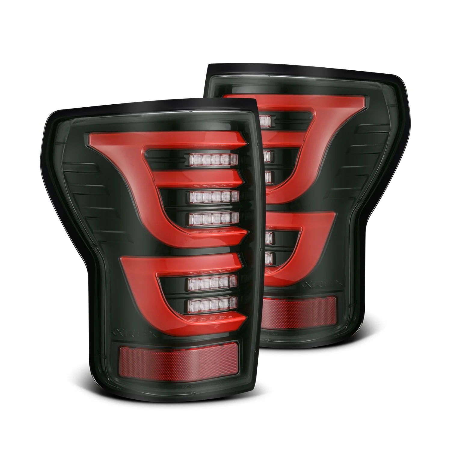 AlphaRex LED Tail Lights Toyota Tundra (07-13) LUXX Series - Black / Black-Red / Alpha-Black - Image 18