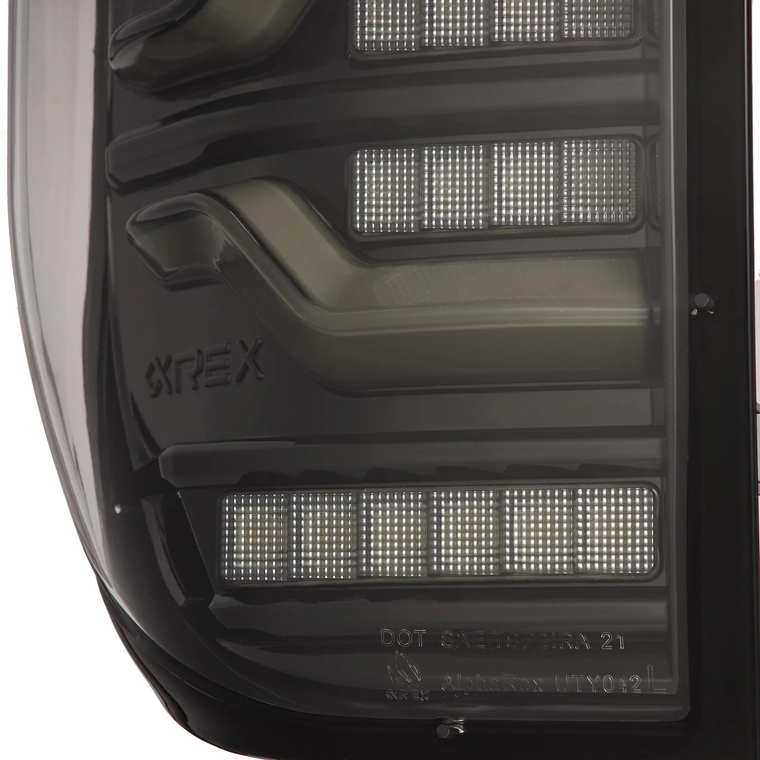 AlphaRex LED Tail Lights Toyota Tundra (14-21) LUXX Series - Black  / Black-Red / Alpha-Black - Image 13