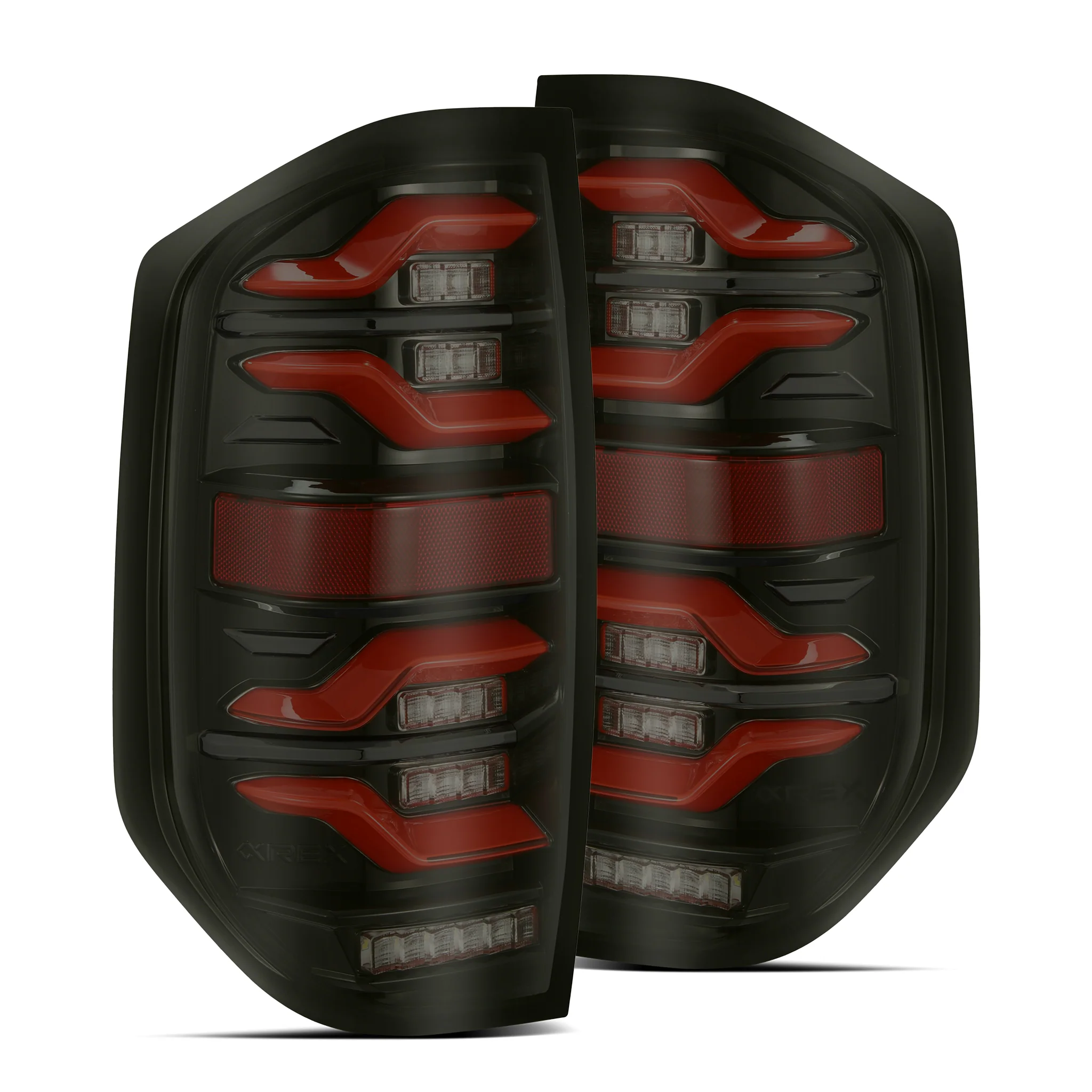 AlphaRex LED Tail Lights Toyota Tundra (14-21) LUXX Series - Black  / Black-Red / Alpha-Black - Image 14