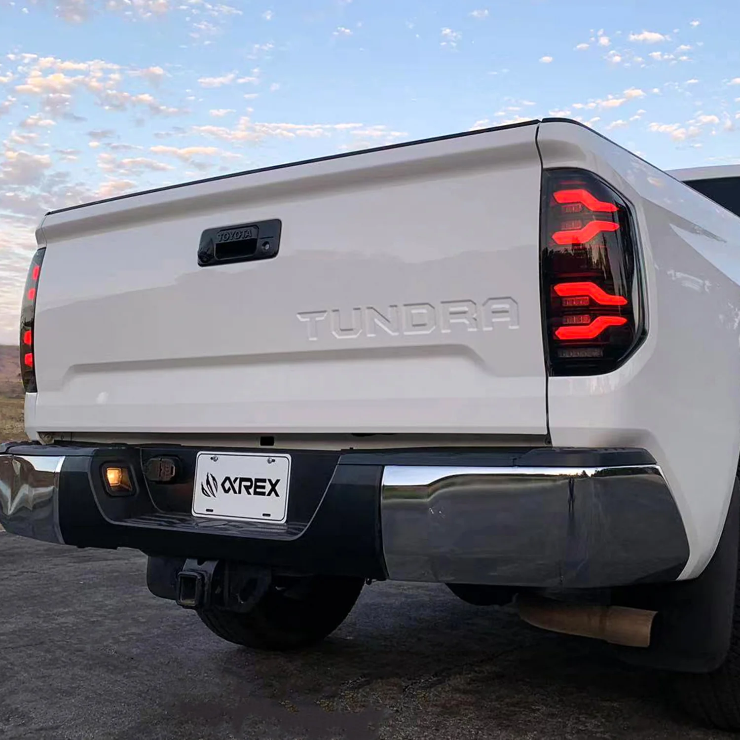 AlphaRex LED Tail Lights Toyota Tundra (14-21) LUXX Series - Black  / Black-Red / Alpha-Black - Image 25