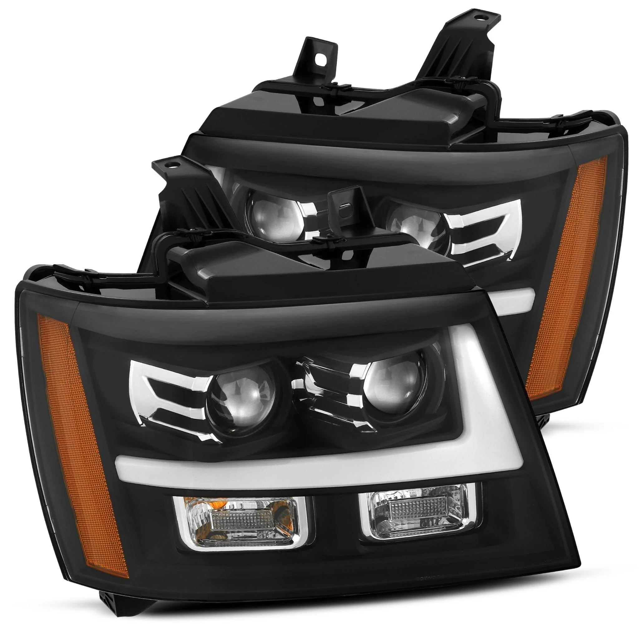 AlphaRex Projector Headlights Chevy Avalanche (07-13) G2 Version Pro Series - Sequential - Black