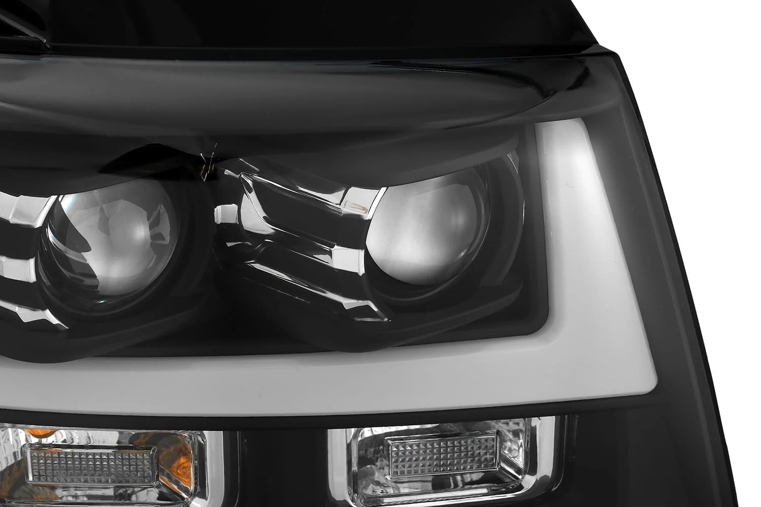 AlphaRex Projector Headlights Chevy Suburban (07-14) G2 Version Pro Series - Sequential - Black - Image 3