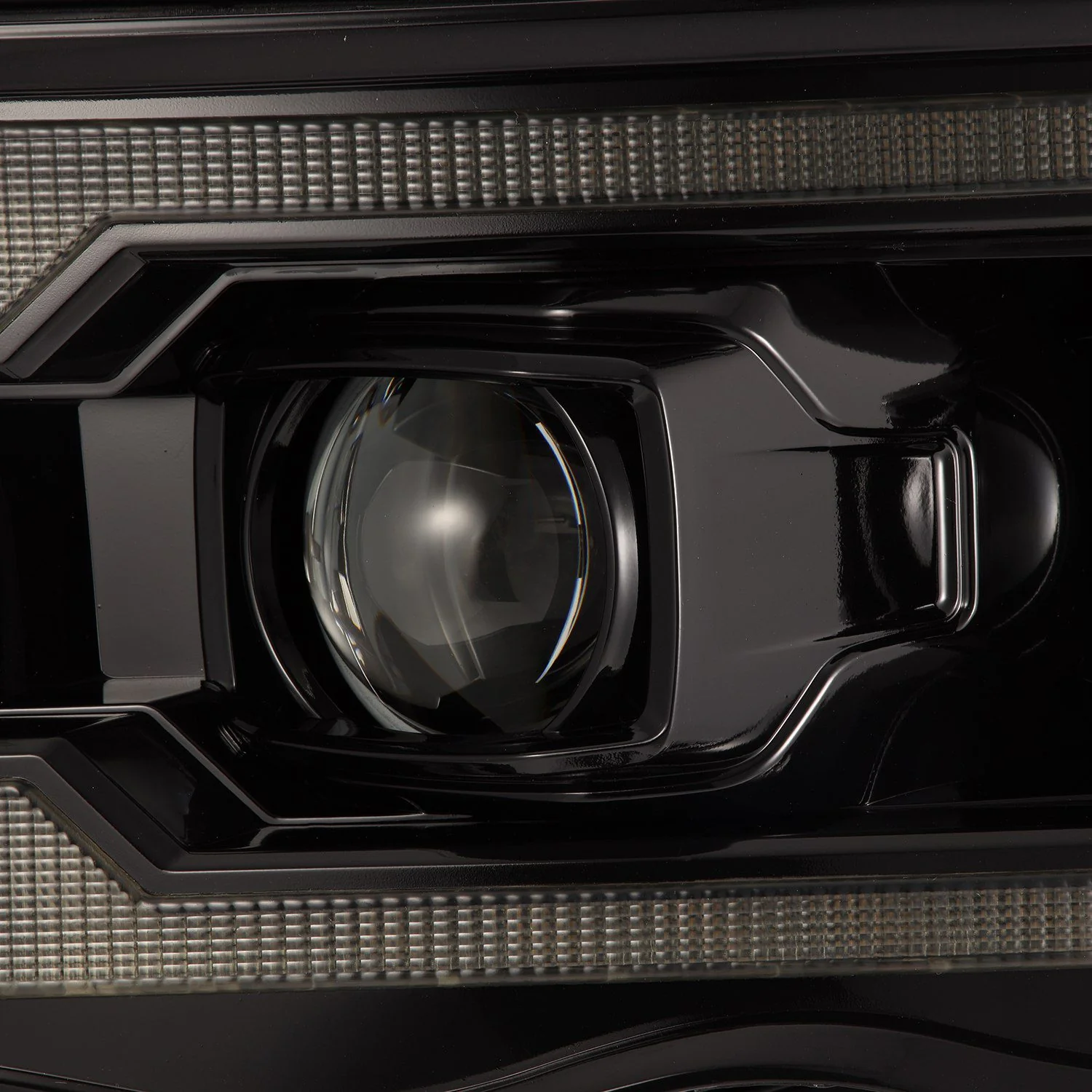 AlphaRex Projector Headlights Dodge Ram (02-05) Pro Series - Sequential - Alpha-Black / Black / Chrome - Image 14