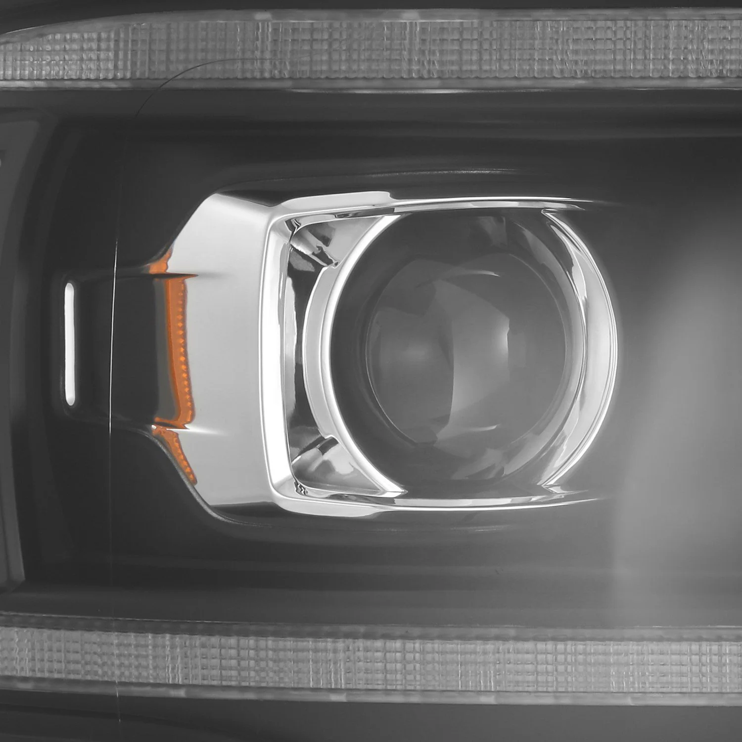 AlphaRex Projector Headlights Dodge Ram (02-05) Pro Series - Sequential - Alpha-Black / Black / Chrome - Image 3