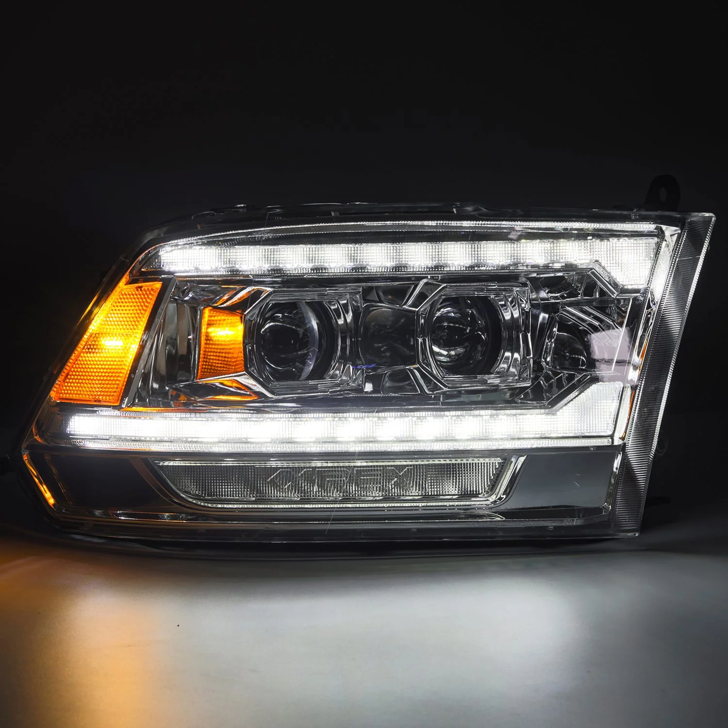 AlphaRex Projector Headlights Dodge Ram (09-18) G2 Version Pro Series - Sequential - Alpha-Black / Black / Chrome - Image 14