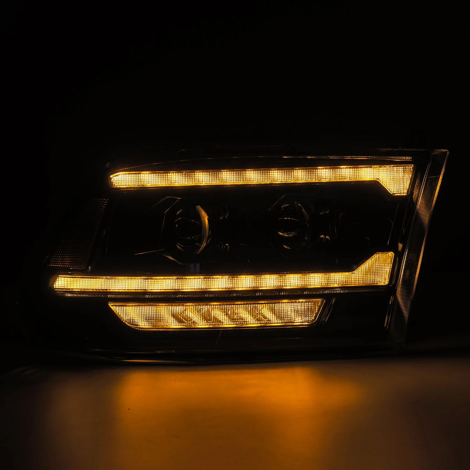 AlphaRex Projector Headlights Dodge Ram (09-18) G2 Version Pro Series - Sequential - Alpha-Black / Black / Chrome - Image 2