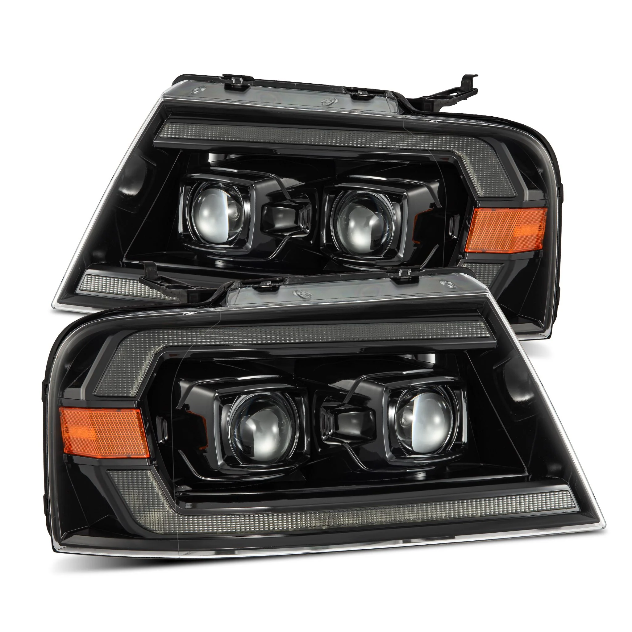 AlphaRex Projector Headlights Ford F150 (04-08) Pro Series - Sequential - Alpha-Black / Black / Chrome - Image 14