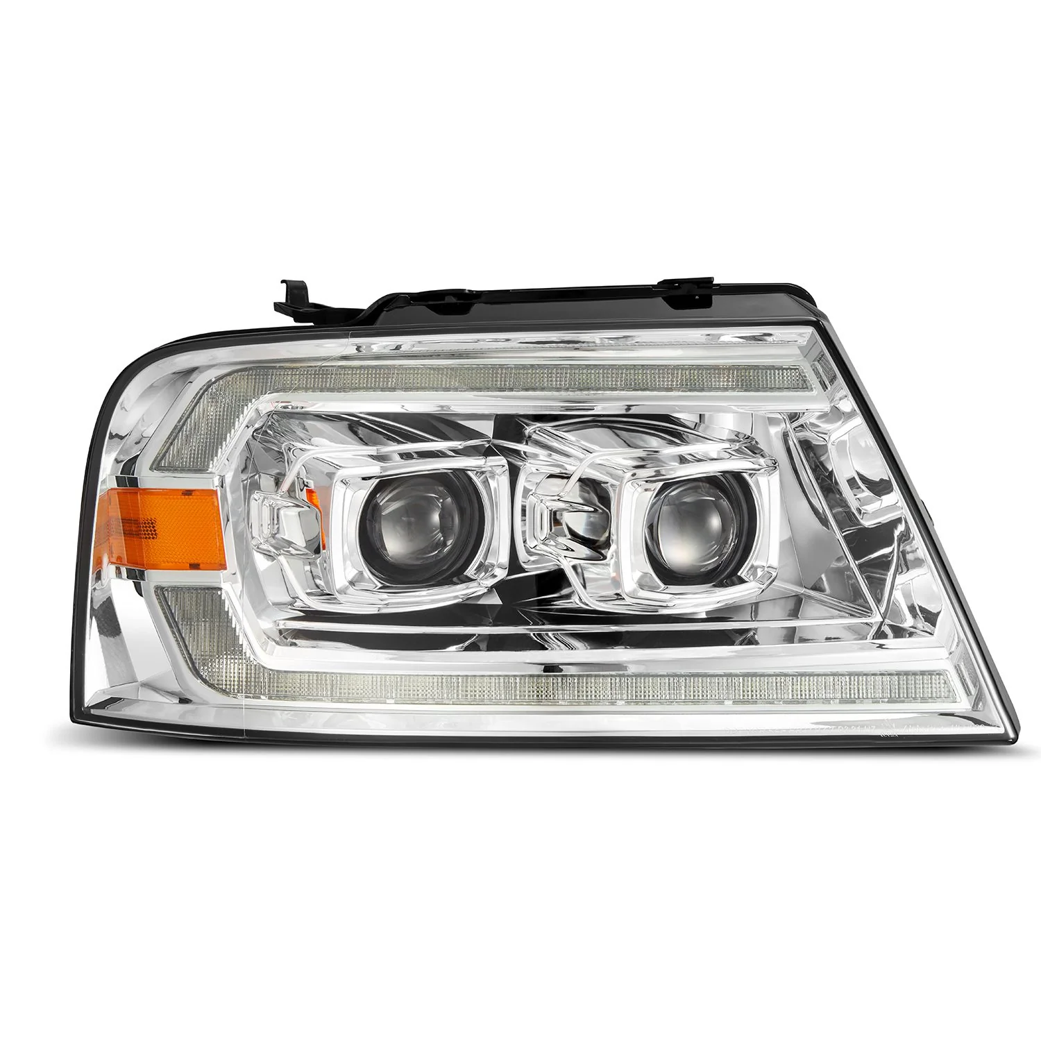 AlphaRex Projector Headlights Ford F150 (04-08) Pro Series - Sequential - Alpha-Black / Black / Chrome - Image 8