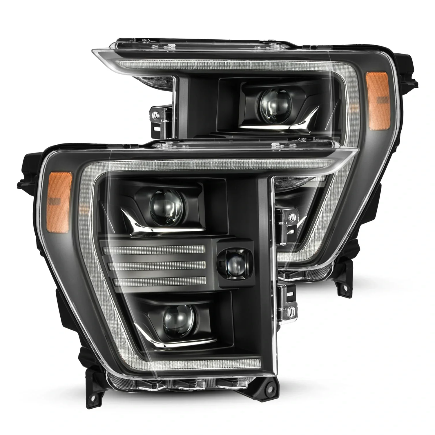 AlphaRex Projector Headlights Ford F150 w/ Halogen Headlights Only (21-23) Pro Series - Sequential - Alpha-Black or Black - Image 10