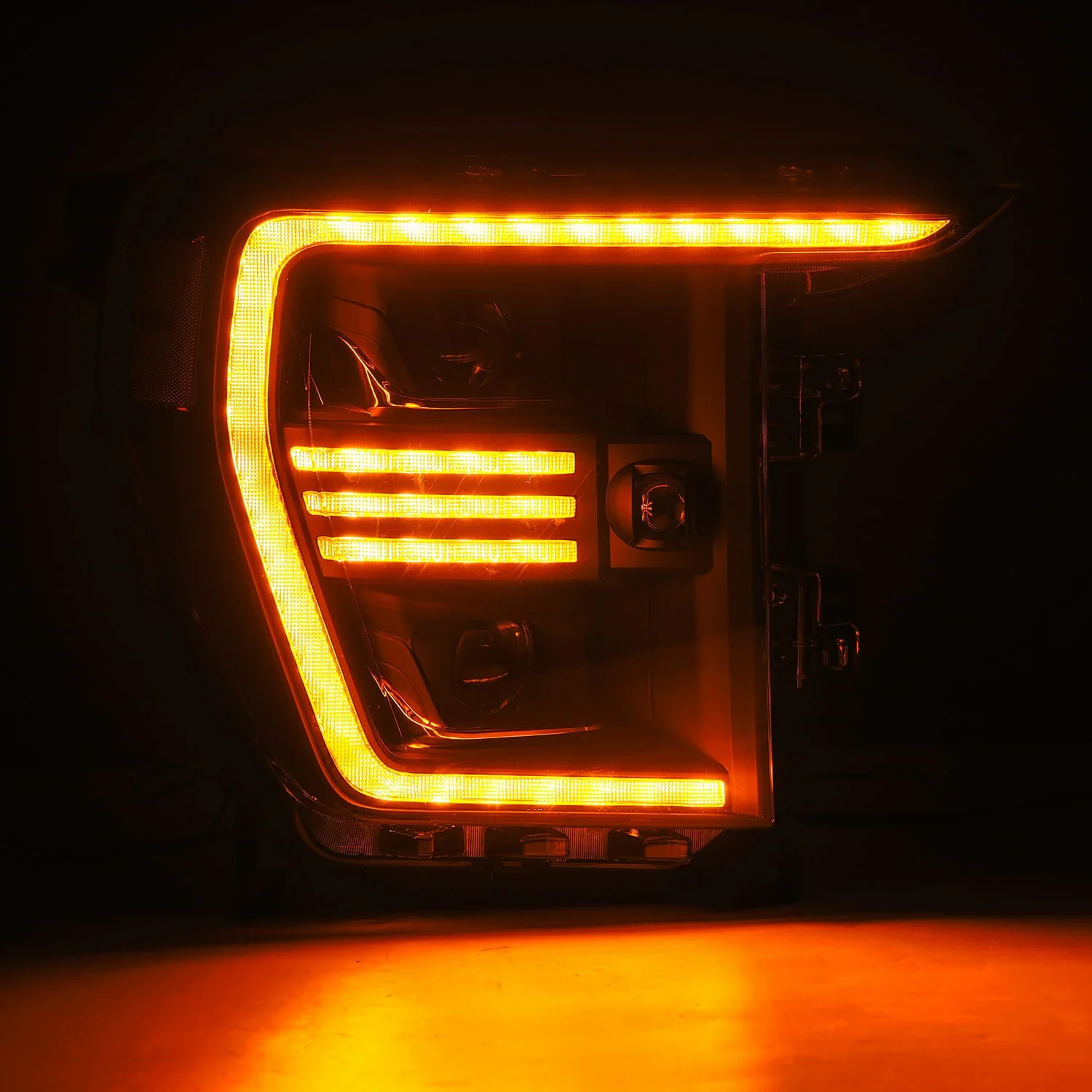 AlphaRex Projector Headlights Ford F150 w/ Halogen Headlights Only (21-23) Pro Series - Sequential - Alpha-Black or Black - Image 15