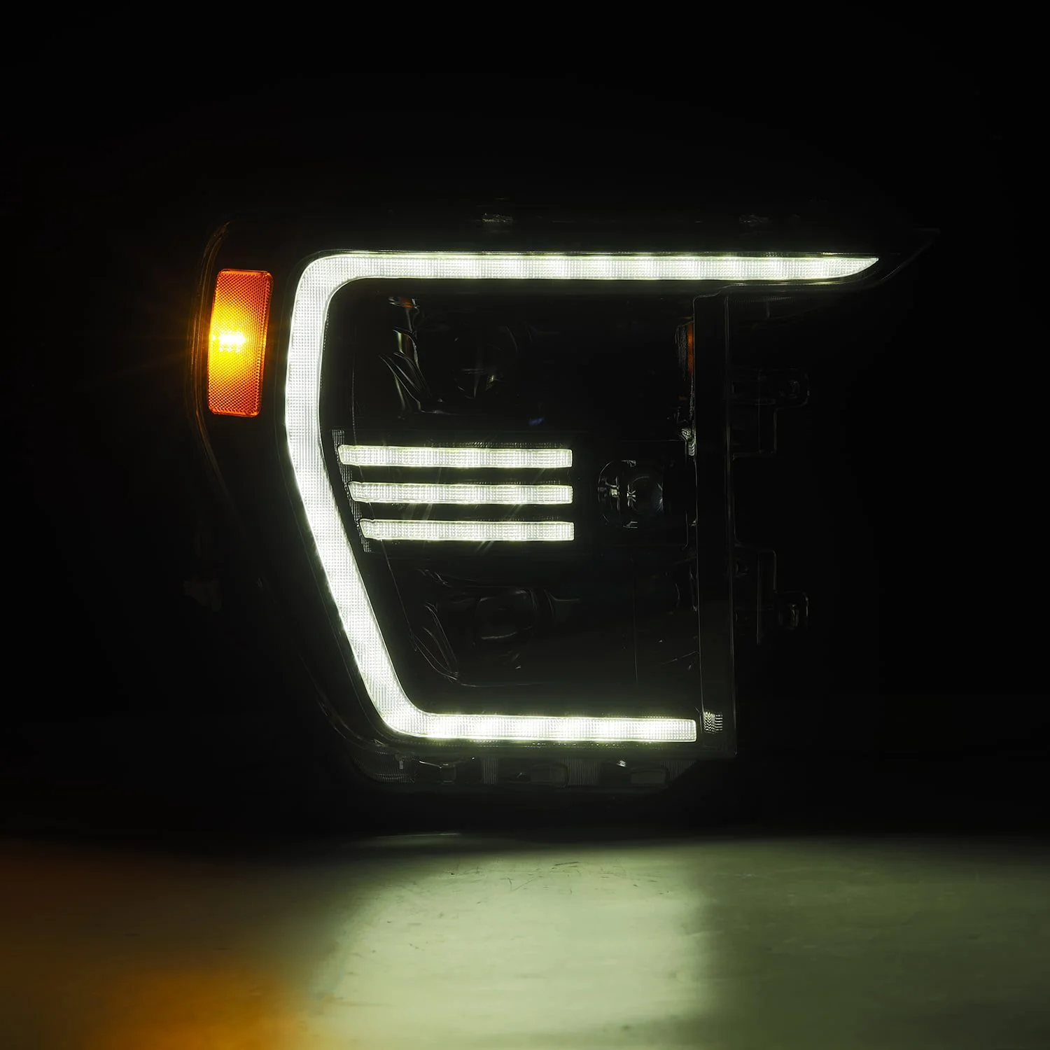AlphaRex Projector Headlights Ford F150 w/ Halogen Headlights Only (21-23) Pro Series - Sequential - Alpha-Black or Black - Image 7