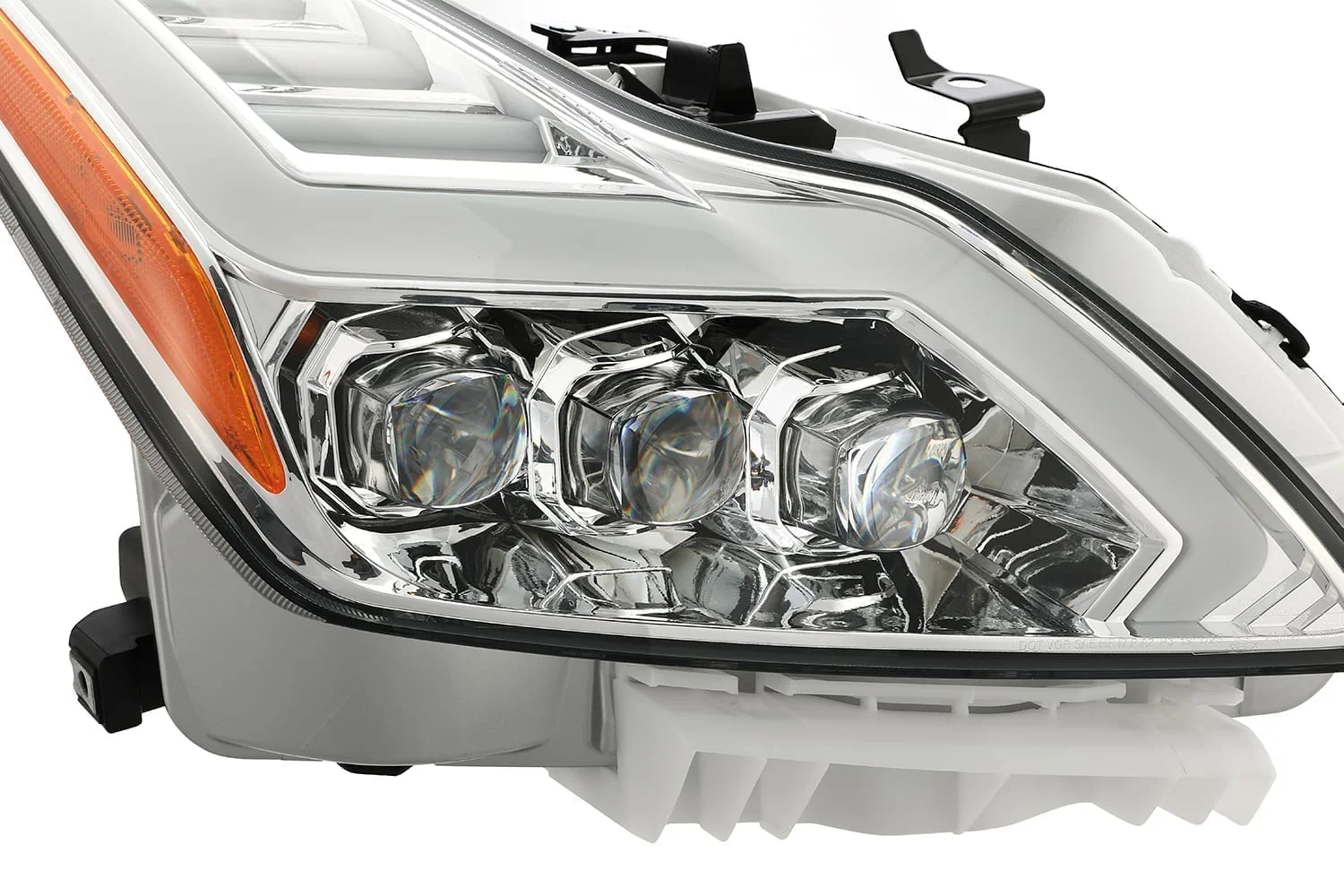 AlphaRex Projector Headlights Infiniti G37 Coupe (08-13 w/o AFS System) Nova Series - LED DRL Light Black / Chrome - Image 3