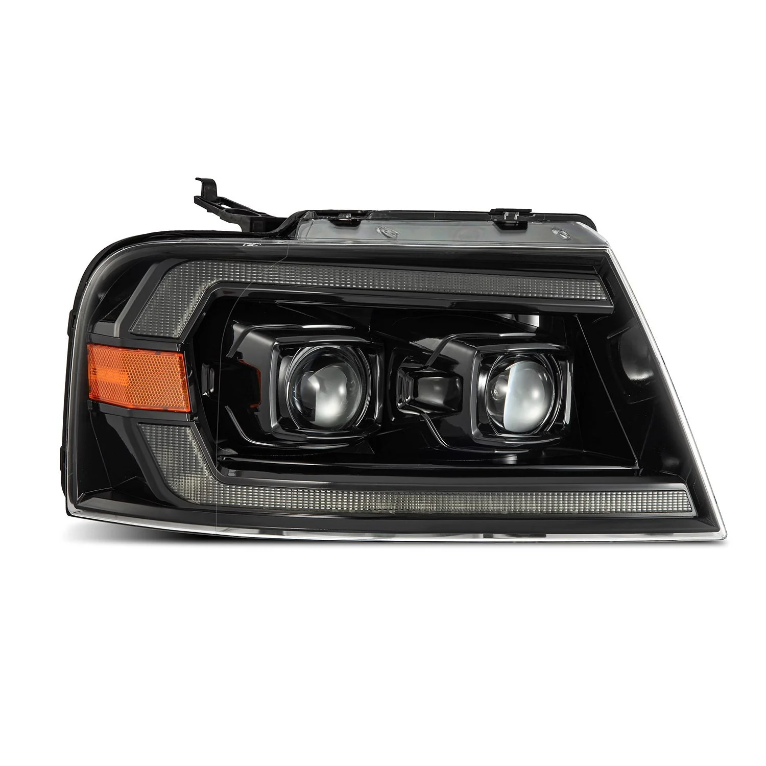 AlphaRex Projector Headlights Lincoln Mark LT (06-08) Pro Series - Sequential - Alpha-Black / Black / Chrome - Image 15