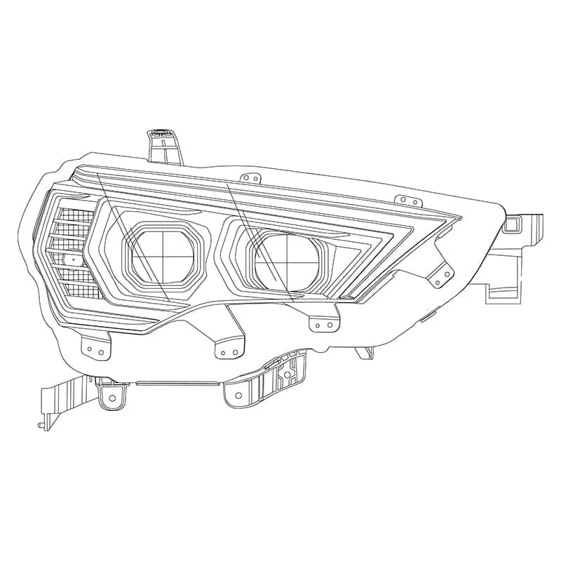 AlphaRex Projector Headlights Toyota 4Runner (2014-2022) G2 Version Pro Series - Sequential - Black or Chrome - Image 21