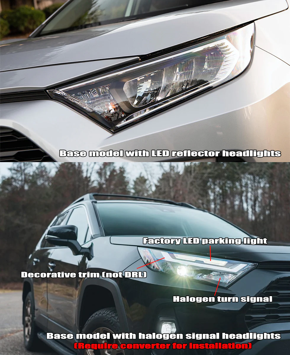 AlphaRex Projector Headlights Toyota RAV4 (19-23) [Low or High Trim] LED Nova Series w/ LED DRL - Black or Alpha-Black - Image 20