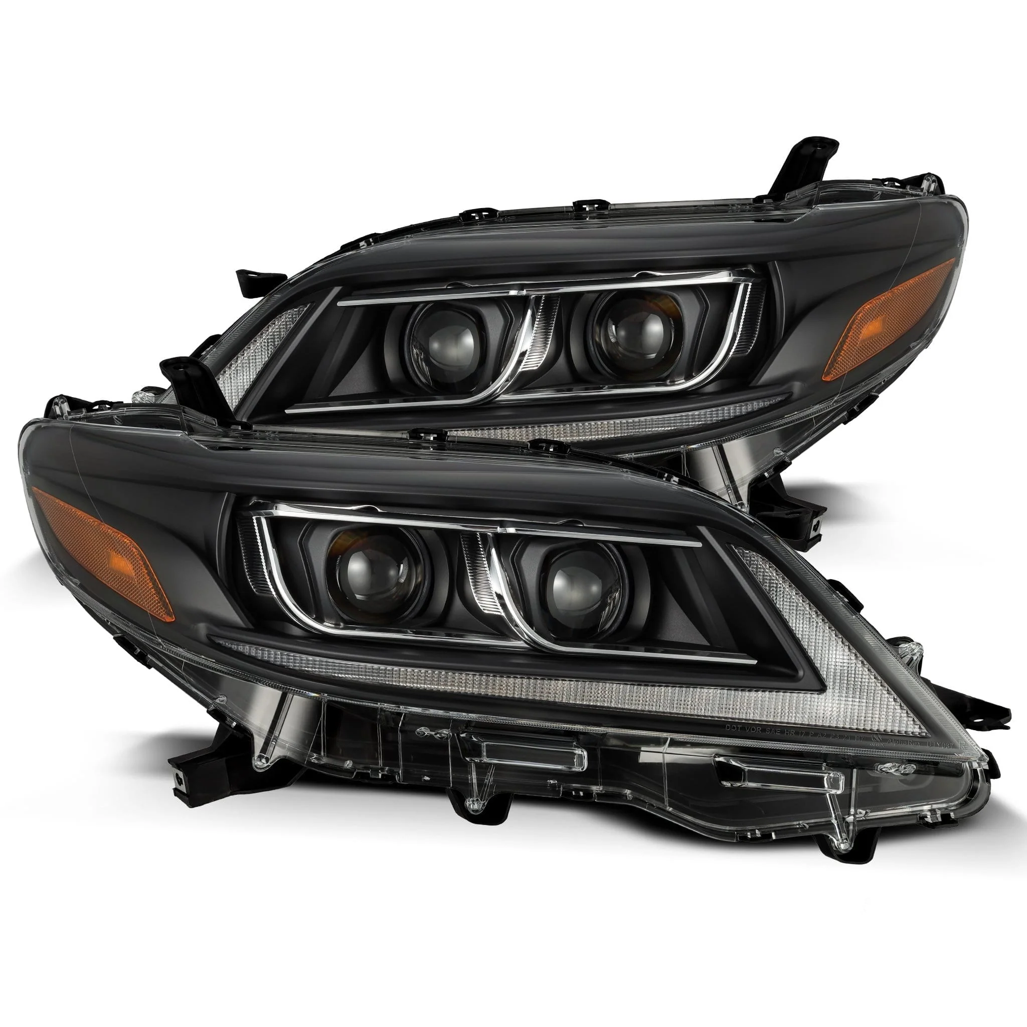 AlphaRex Projector Headlights Toyota Sienna (11-20) Pro Series - Sequential - Alpha-Black or Black - Image 9