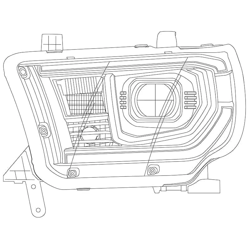 AlphaRex Projector Headlights Toyota Tundra (07-13) G2 Version Pro Series - Sequential - Alpha-Black or Chrome - Image 25