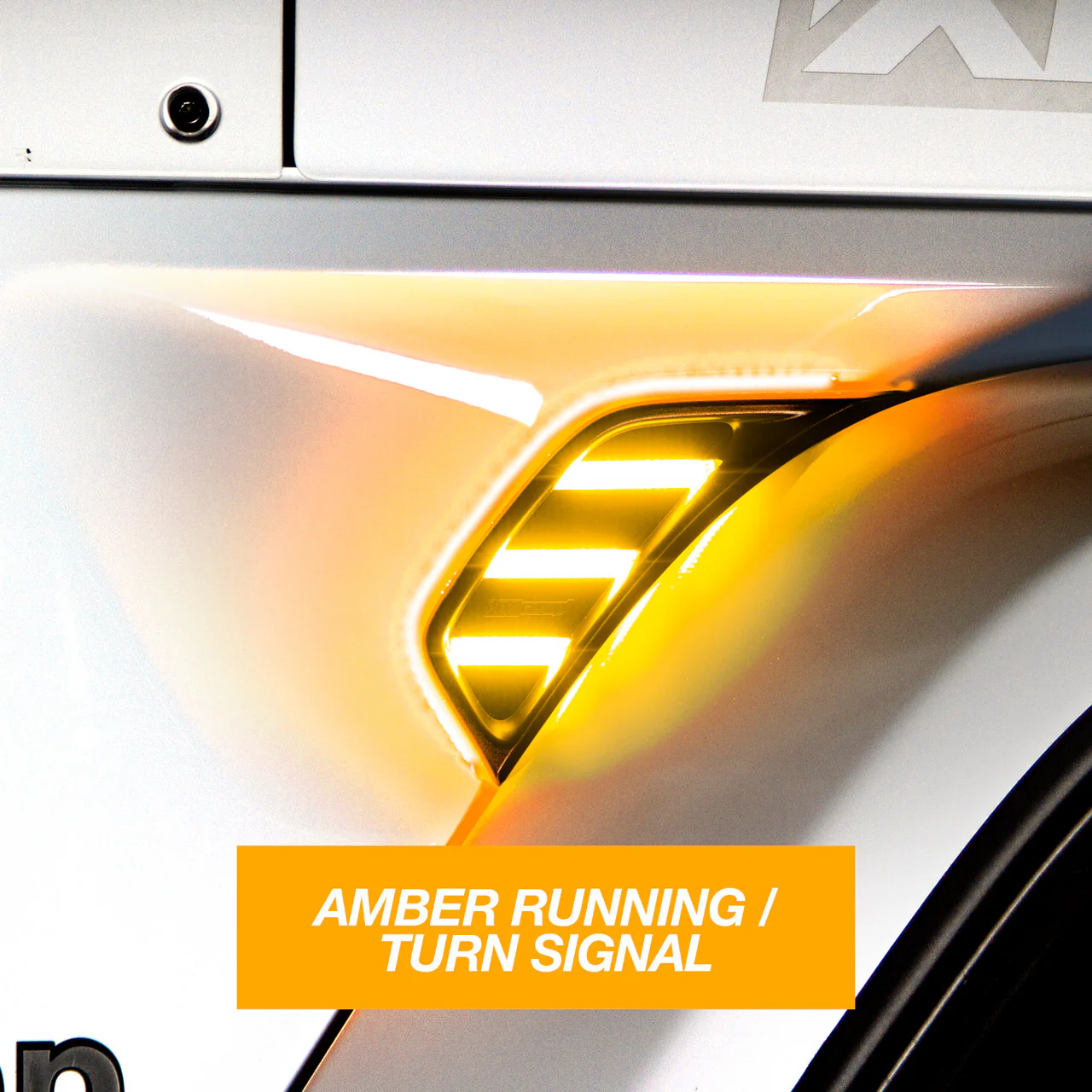 XKGlow Amber Fender Vent - Jeep JL&JT w/ Turn Signal & Running Light - Image 3