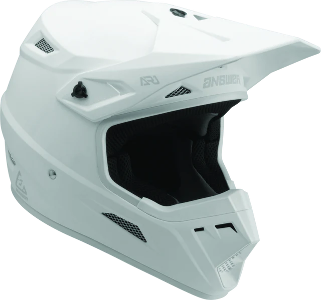 Answer Racing AR1 & AR1 Sweep MX Motocross Helmet (Youth Sizing) - Matte Black / White / Black & White / Black & Red / Black & Blue - Image 11