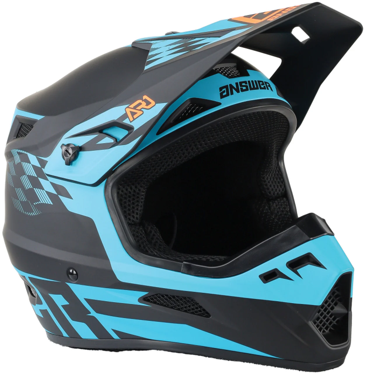 Answer Racing AR1 & AR1 Sweep MX Motocross Helmet (Youth Sizing) - Matte Black / White / Black & White / Black & Red / Black & Blue - Image 3