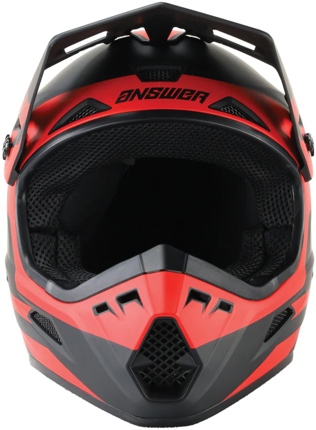 Answer Racing AR1 & AR1 Sweep MX Motocross Helmet (Youth Sizing) - Matte Black / White / Black & White / Black & Red / Black & Blue - Image 4