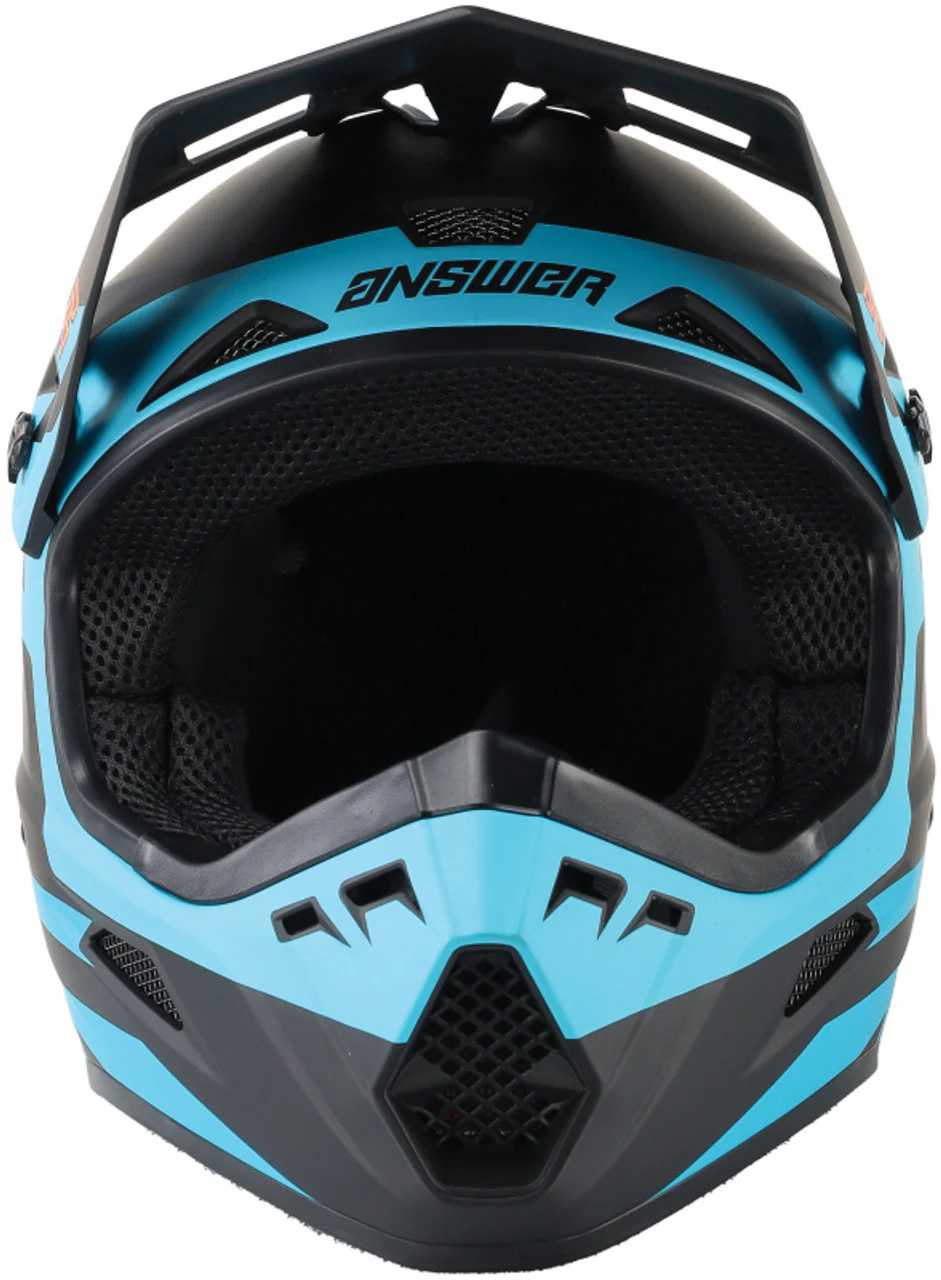 Answer Racing AR1 & AR1 Sweep MX Motocross Helmet (Youth Sizing) - Matte Black / White / Black & White / Black & Red / Black & Blue - Image 6