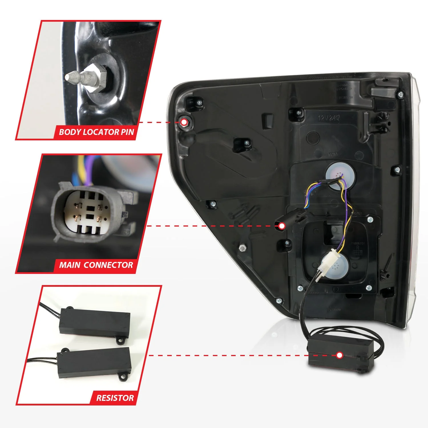 Anzo Full LED Tail Lights Ford F150 (21–23) Black Clear or Smoke Lens w/ Initiation & Sequential - BLIS and Non-BLIS - Image 11