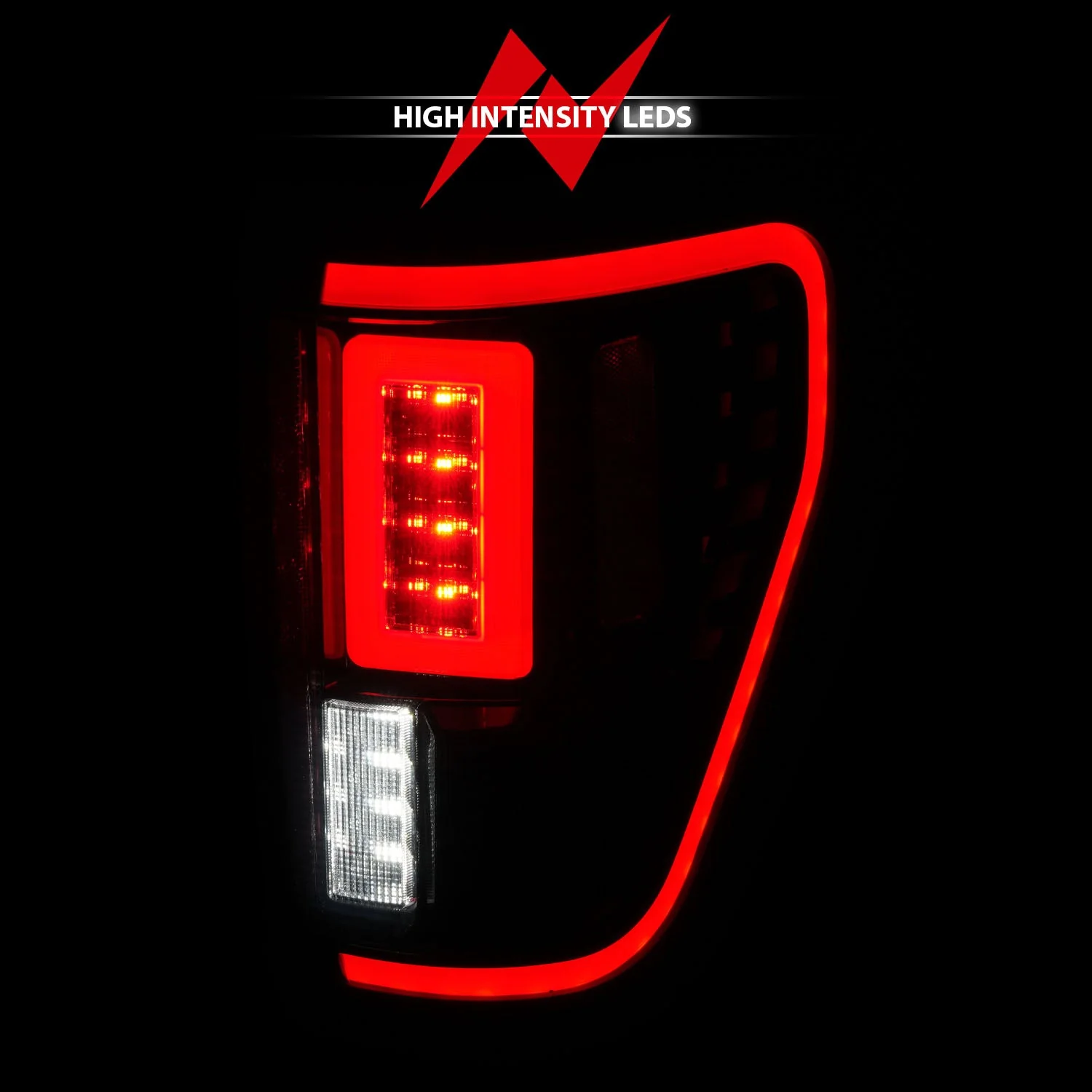 Anzo Full LED Tail Lights Ford F150 (21–23) Black Clear or Smoke Lens w/ Initiation & Sequential - BLIS and Non-BLIS - Image 17