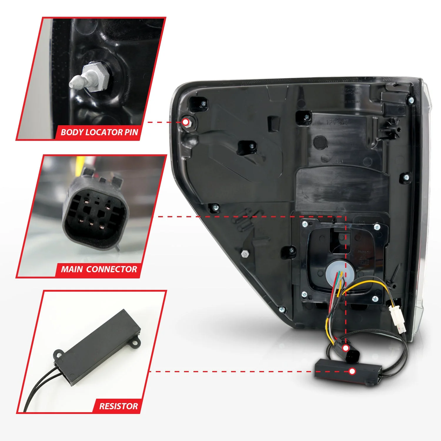 Anzo Full LED Tail Lights Ford F150 (21–23) Black Clear or Smoke Lens w/ Initiation & Sequential - BLIS and Non-BLIS - Image 7