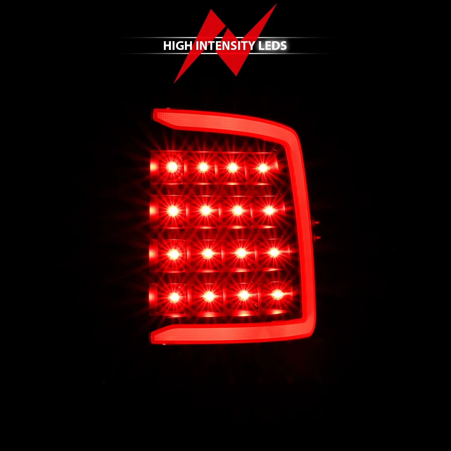 Anzo LED Tail Lights Dodge Ram (09–10) RAM 1500 / 2500/ 3500 (11-23) C-Bar Style Black or Chrome Housing w/ Clear or Smoke Lens - Image 3