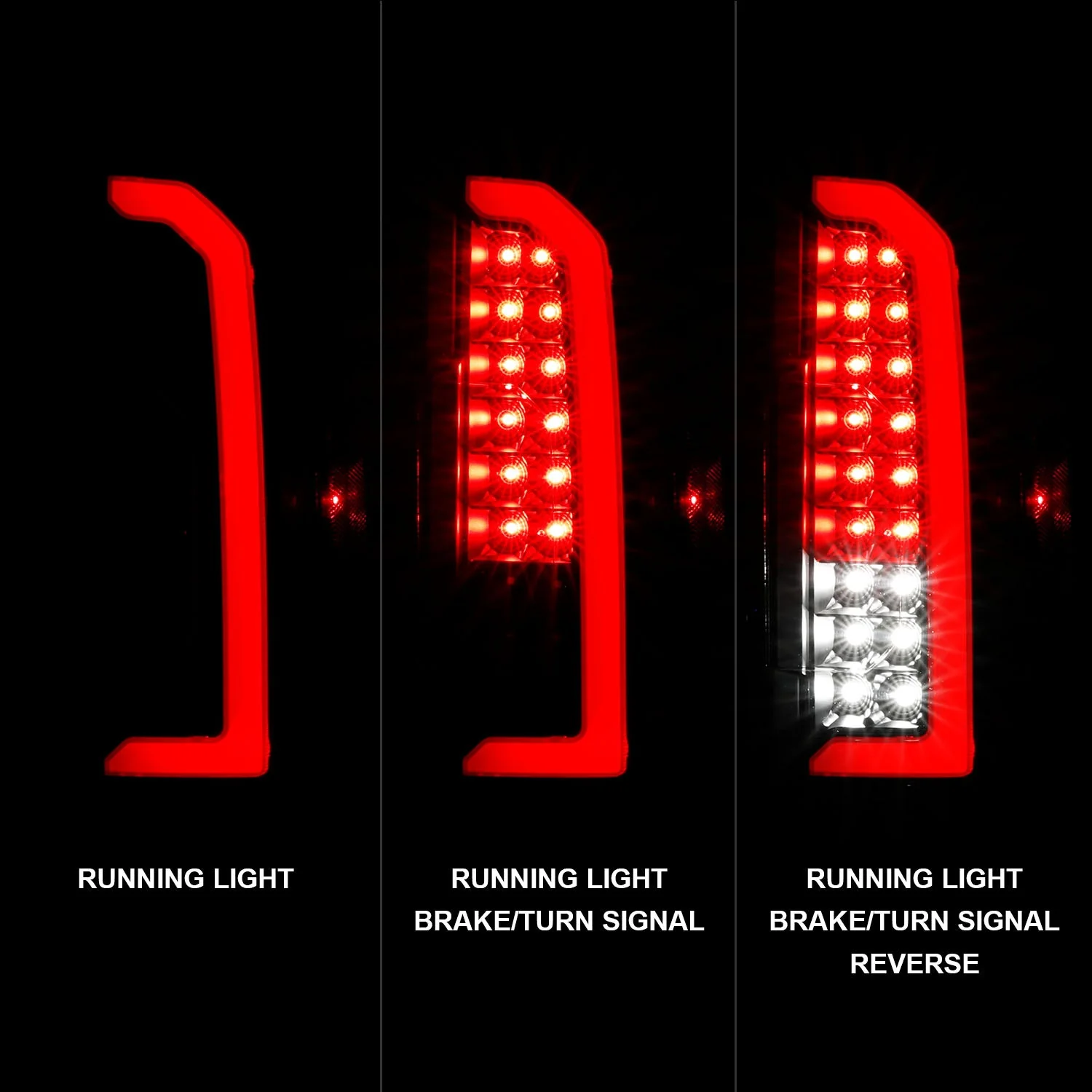 Anzo LED Tail Lights Chevy Colorado (15–22) Bar Style - Black Housing w/ Smoke or Clear Lens - Image 5