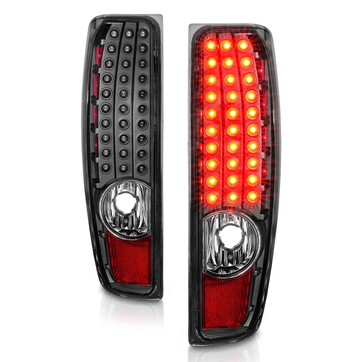 Anzo LED Tail Lights Chevy Colorado / GMC Canyon (04–12) Black Housing w/ Clear Lens 311385