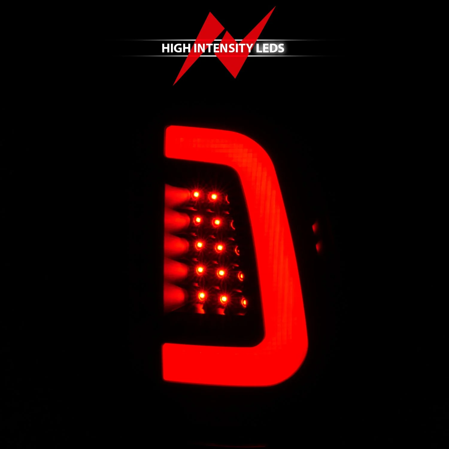Anzo LED Tail Lights Ford Super Duty (08–16) C-Bar or Standard Style Black or Chrome Housing w/ Red / Clear / Smoke Lens - Image 3